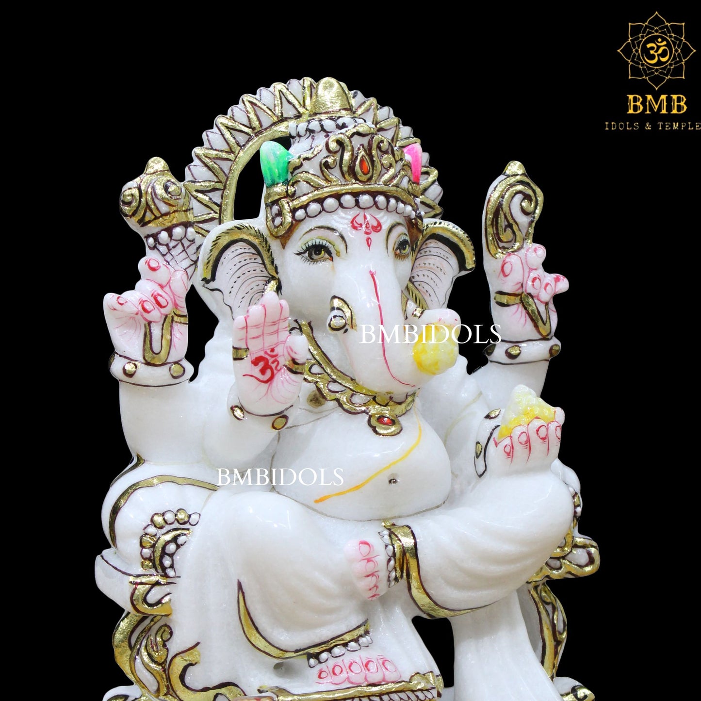 Ganesh Ji Marble Statue for Home Temples available in 9inches