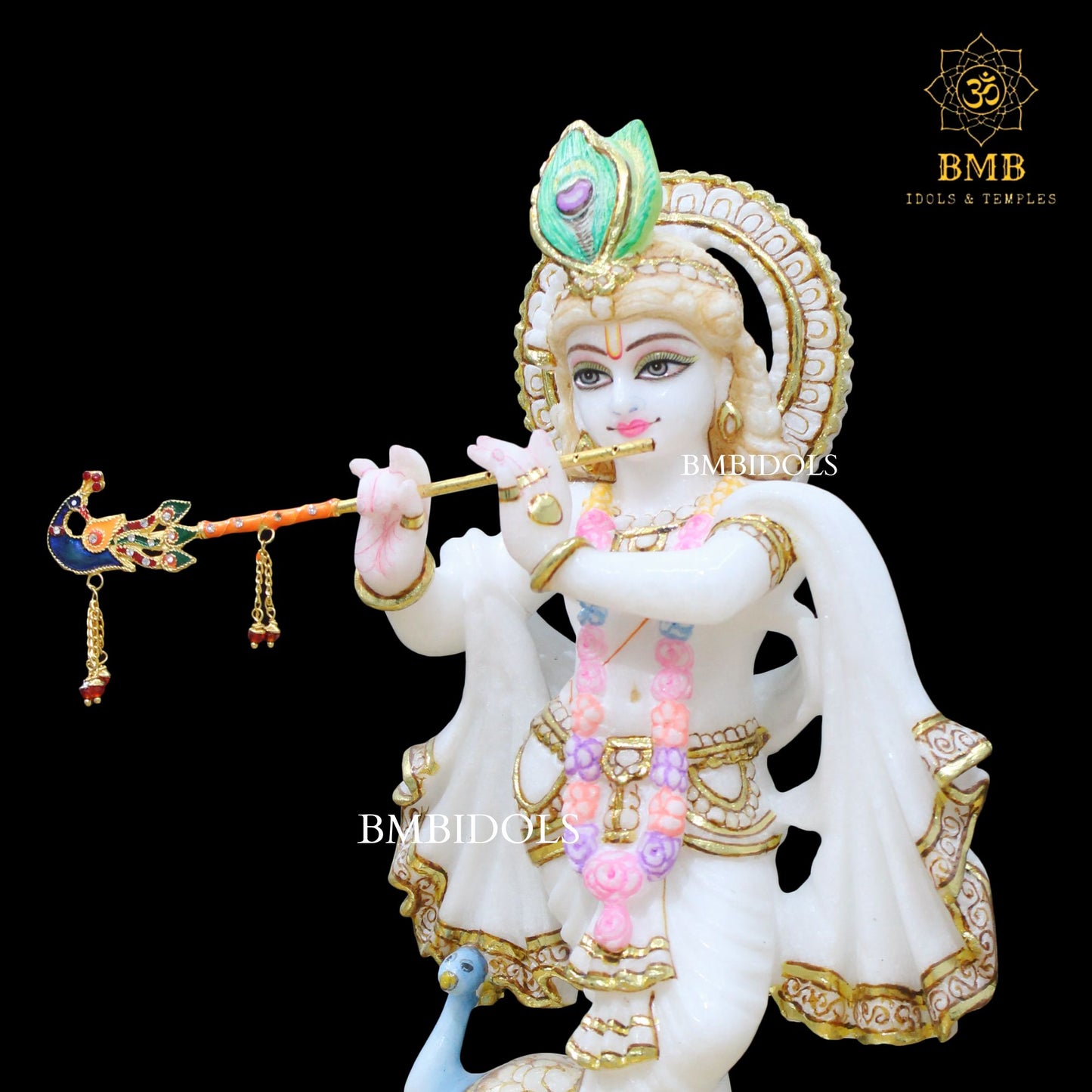 Krishna Marble Idol in 1feet