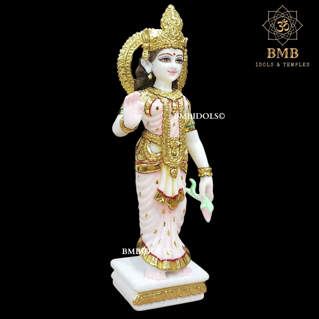 Marble Radha Krishna Statue Made in White Makrana Marble