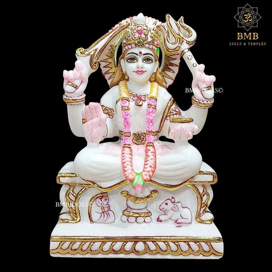Preorder Marble Santoshi Mata Murti made in Makrana Marble with Four Hands