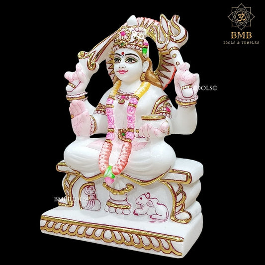 Preorder Marble Santoshi Mata Murti made in Makrana Marble with Four Hands