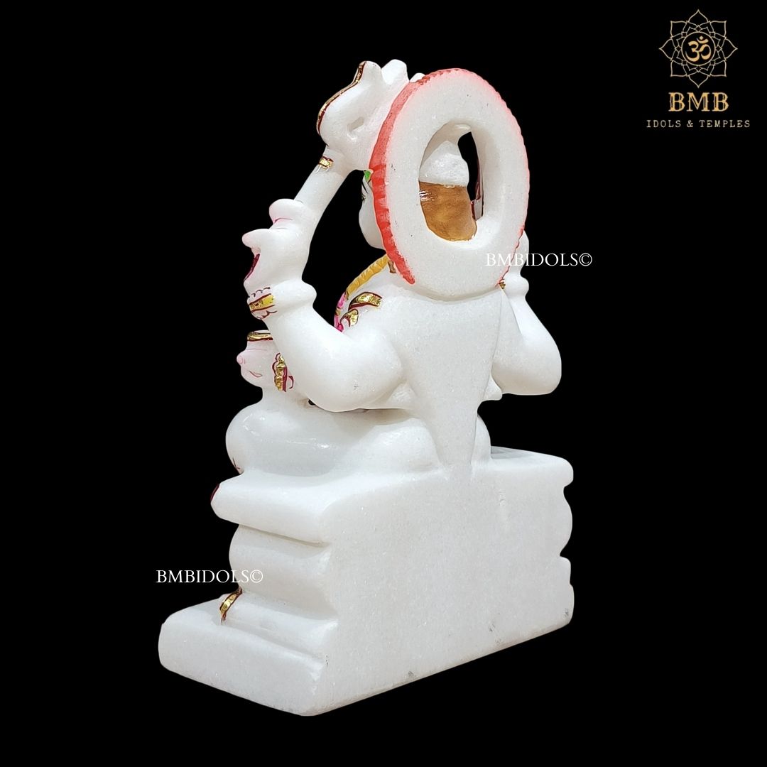 Preorder Marble Santoshi Mata Murti made in Makrana Marble with Four Hands