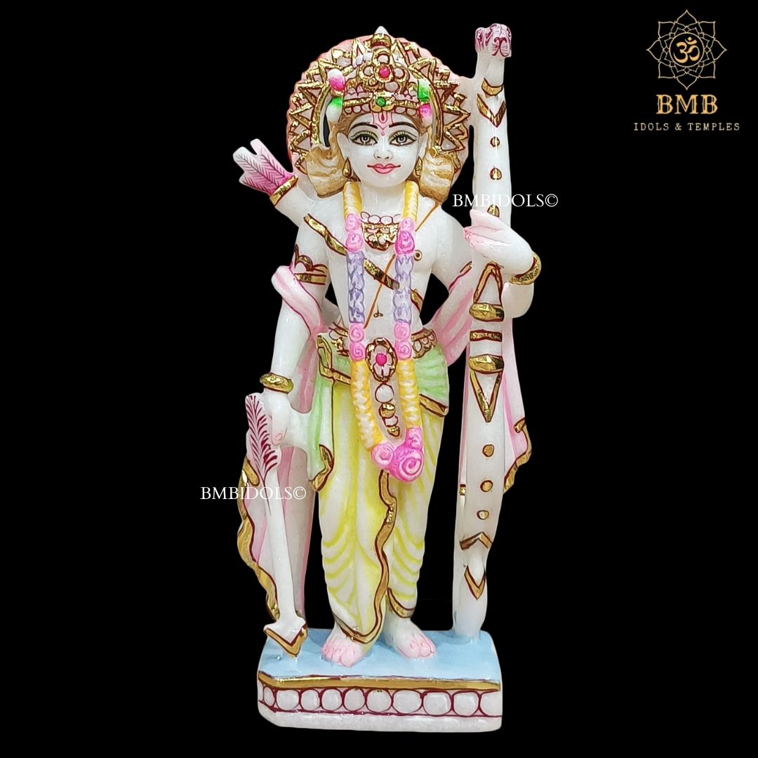 Small Marble Ram Darbar Statue for Home and Temples made in Makrana Marble