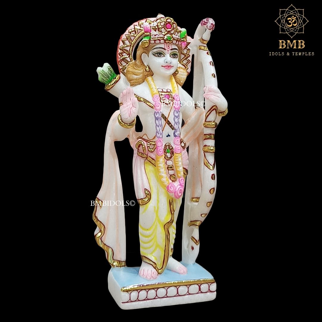 Small Marble Ram Darbar Statue for Home and Temples made in Makrana Marble