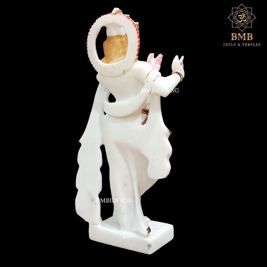 Marble Radha Krishna Statue for Home and Temples in 12inches