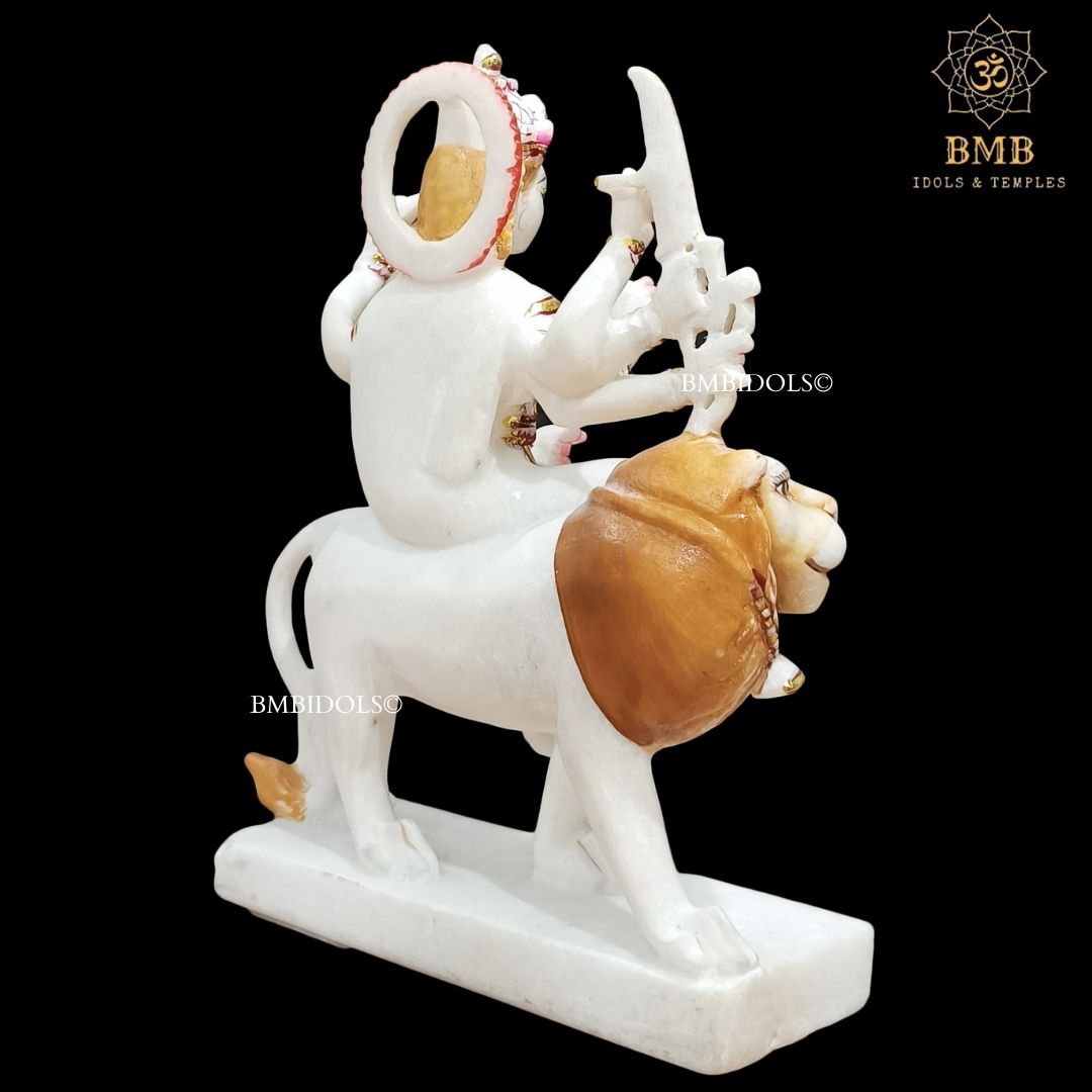 Marble Durga Moorti for Home and temples