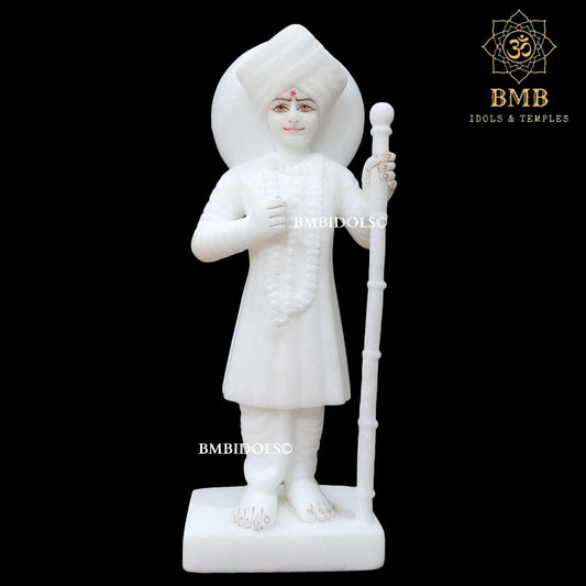 Marble Jalaram Bapa Statue in Standing Posture Murti in 12inches