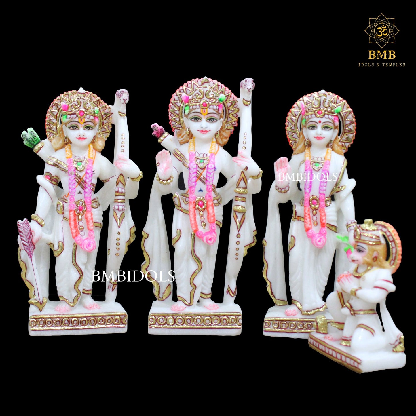 Small Marble Ram Darbar Statue made in 9inches for Homes