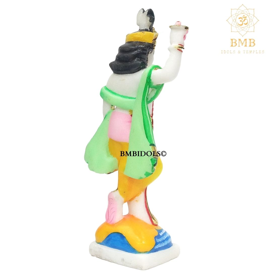 Marble Chakradhari Krishna Statue in small size for Home and Temples