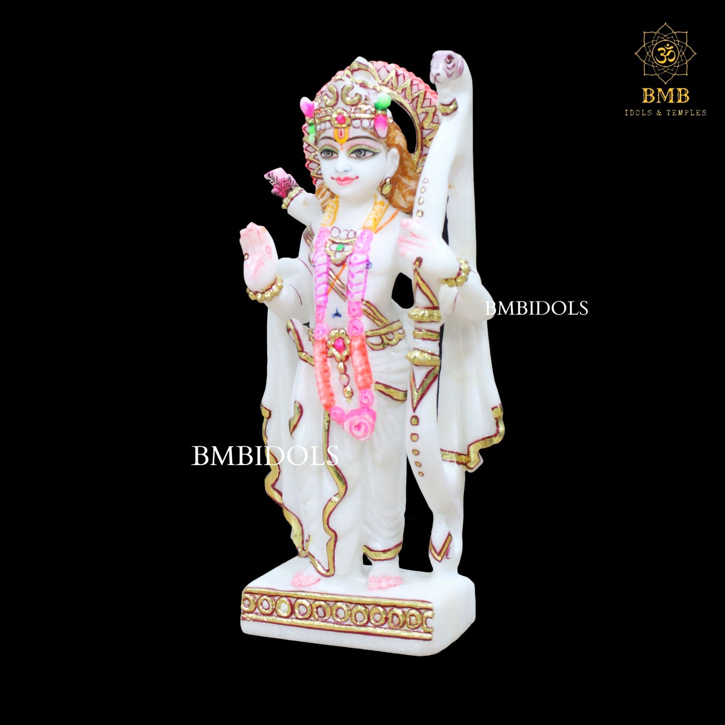 Small Marble Ram Darbar Statue made in 9inches for Homes