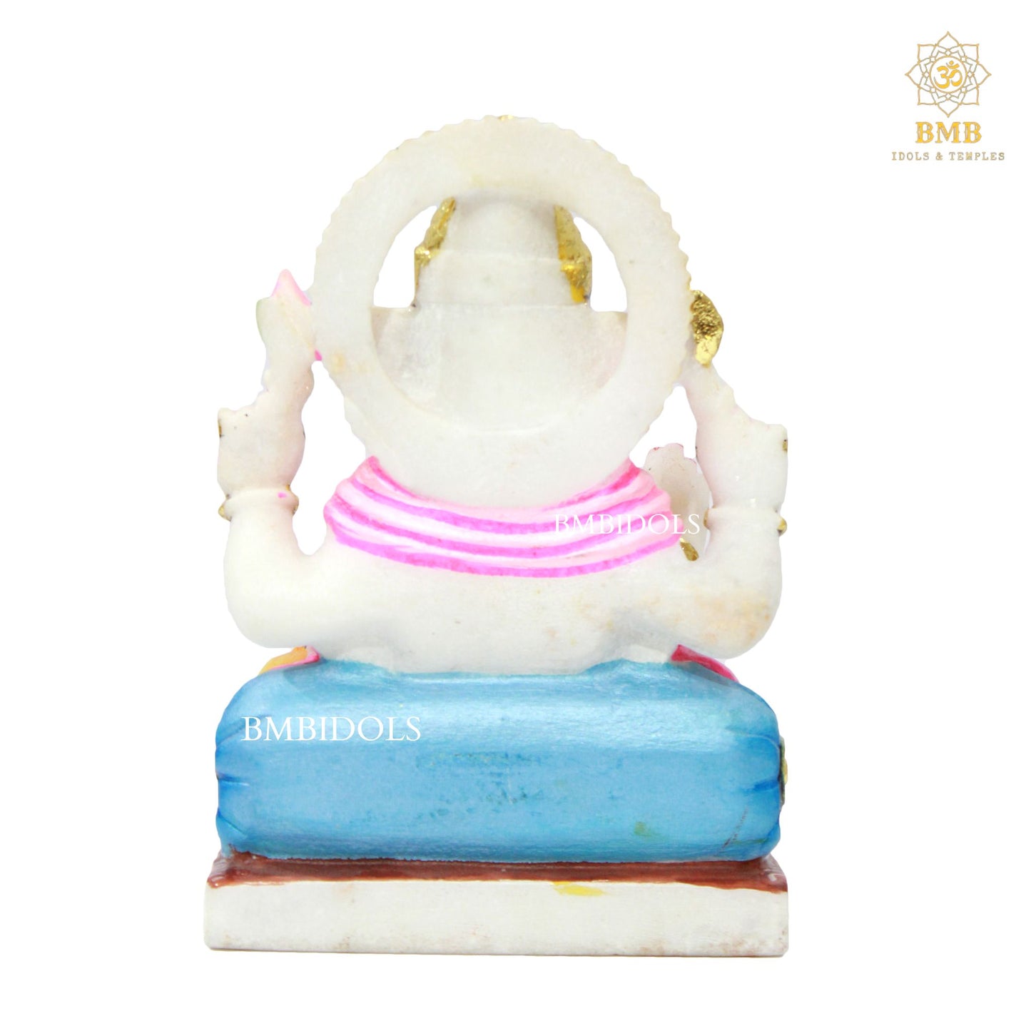Marble Ganesh Idol made for Homes Temples with Right Side Trunk