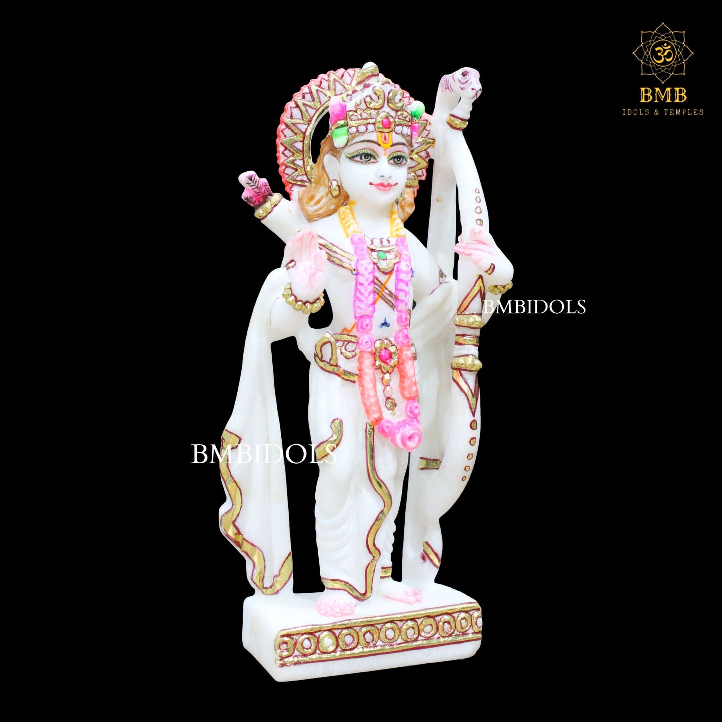 Small Marble Ram Darbar Statue made in 9inches for Homes