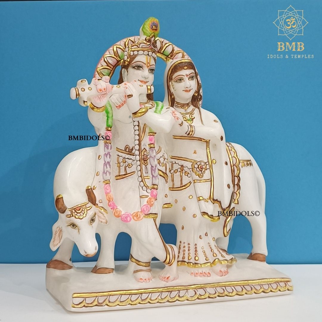 Marble Radha Krishna Statue +