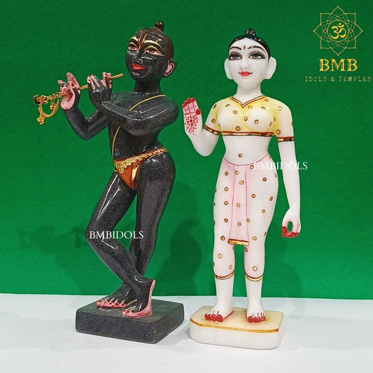 Marble Iskcon Radha Krishna Murti