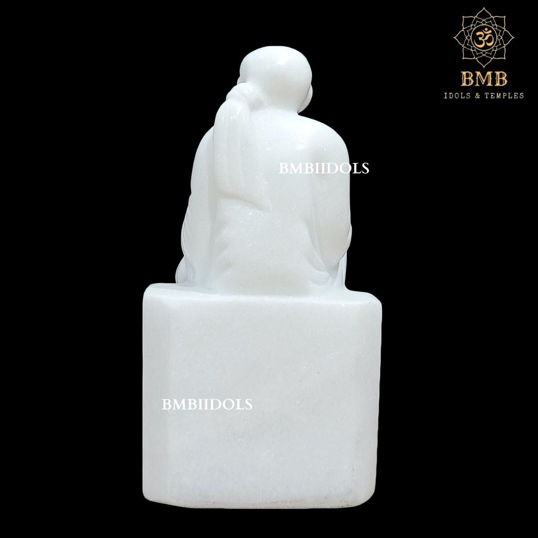 White Marble Sai Baba Murti for Home and Offices made in Makrana marble