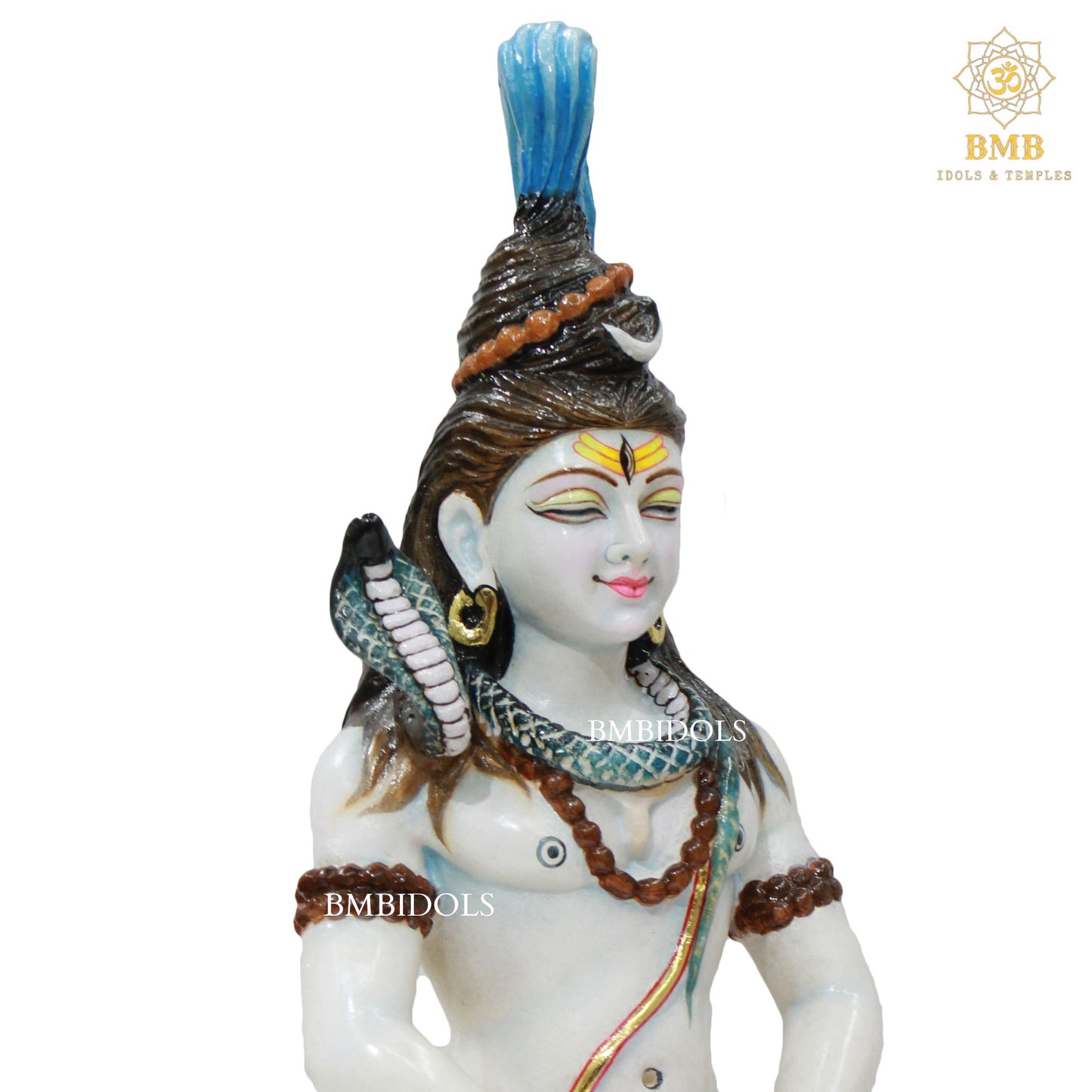 Meditation Marble Shiva Statue made in Makrana Marble in 18inches