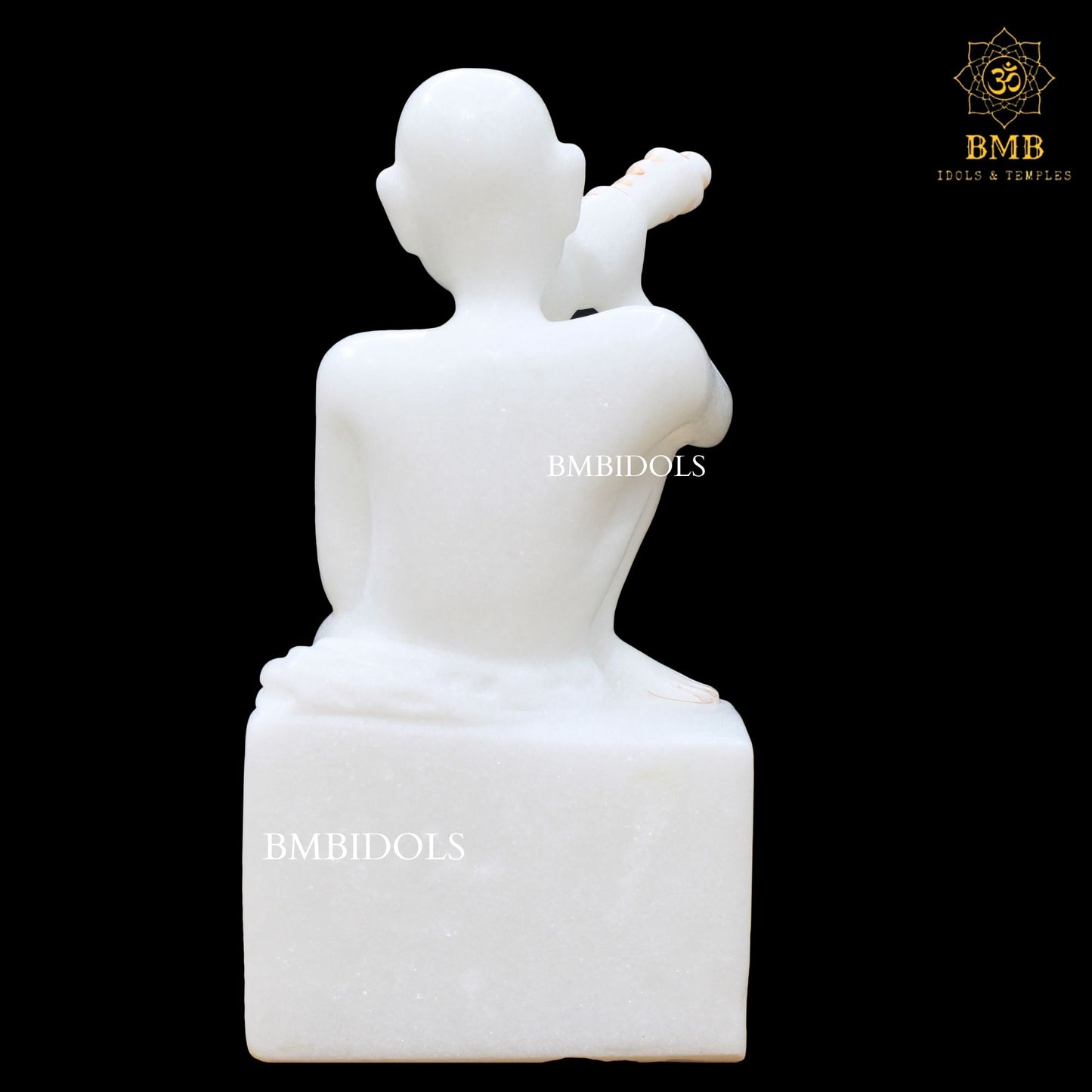 Marble Gajanan Maharaj Murti made in Makrana Marble in 12inch